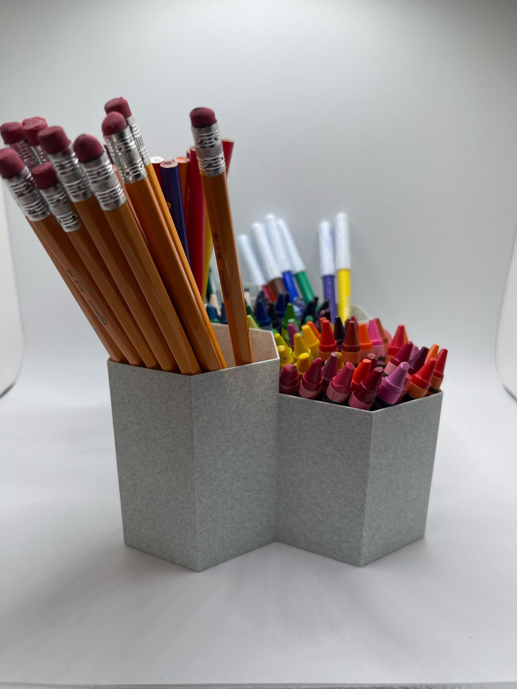 Office desk pen holder, desk organization, office decor, pencil holder, school supply organization, desk set, home office, office supplies