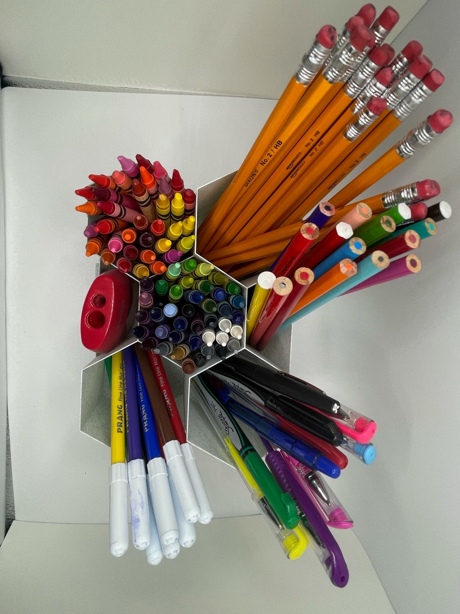 Office desk pen holder, desk organization, office decor, pencil holder, school supply organization, desk set, home office, office supplies