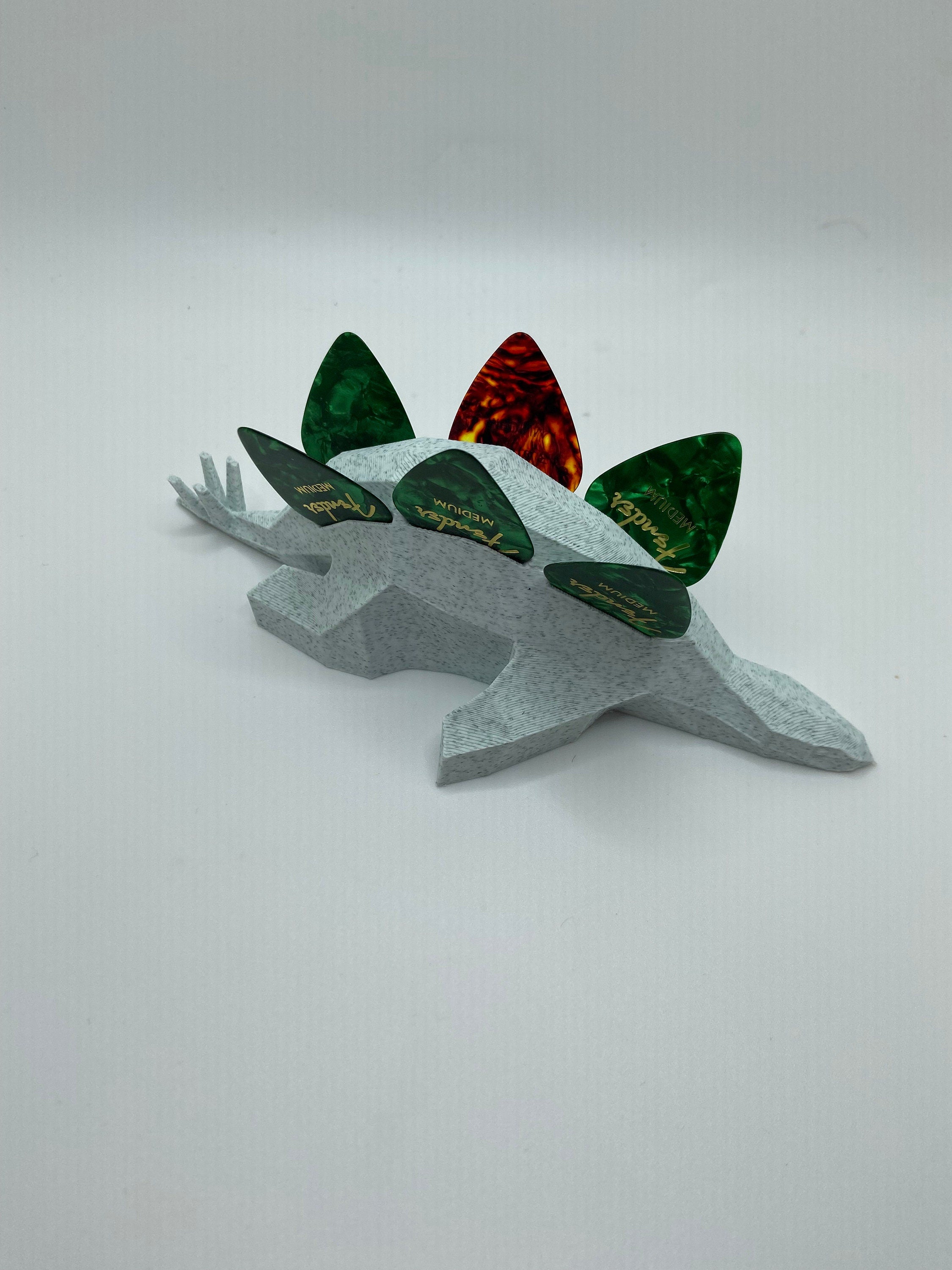 Guitar Pick Holder, Dinosaur, Stegosaurus, Gift for Musician, Husband, Guitar Accessories, Pick Stand, Pick Display