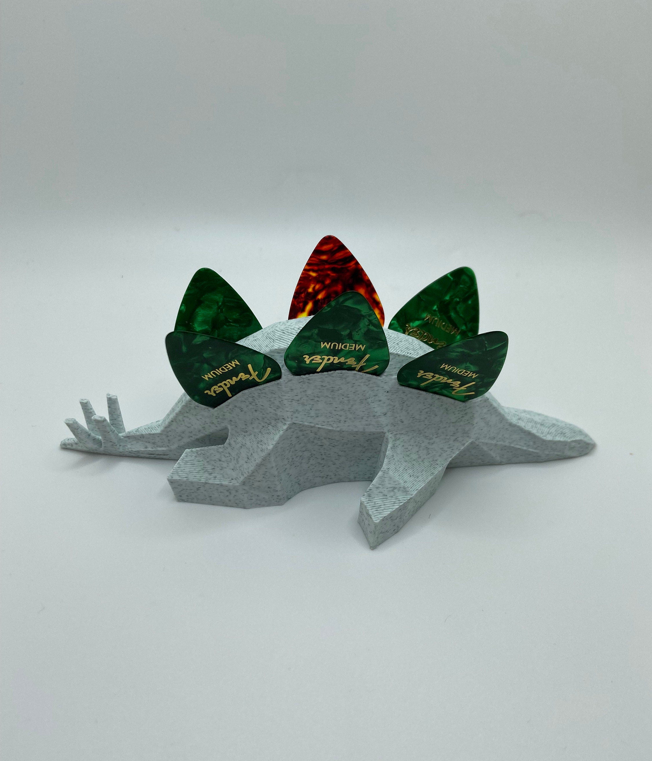 Guitar Pick Holder, Dinosaur, Stegosaurus, Gift for Musician, Husband, Guitar Accessories, Pick Stand, Pick Display