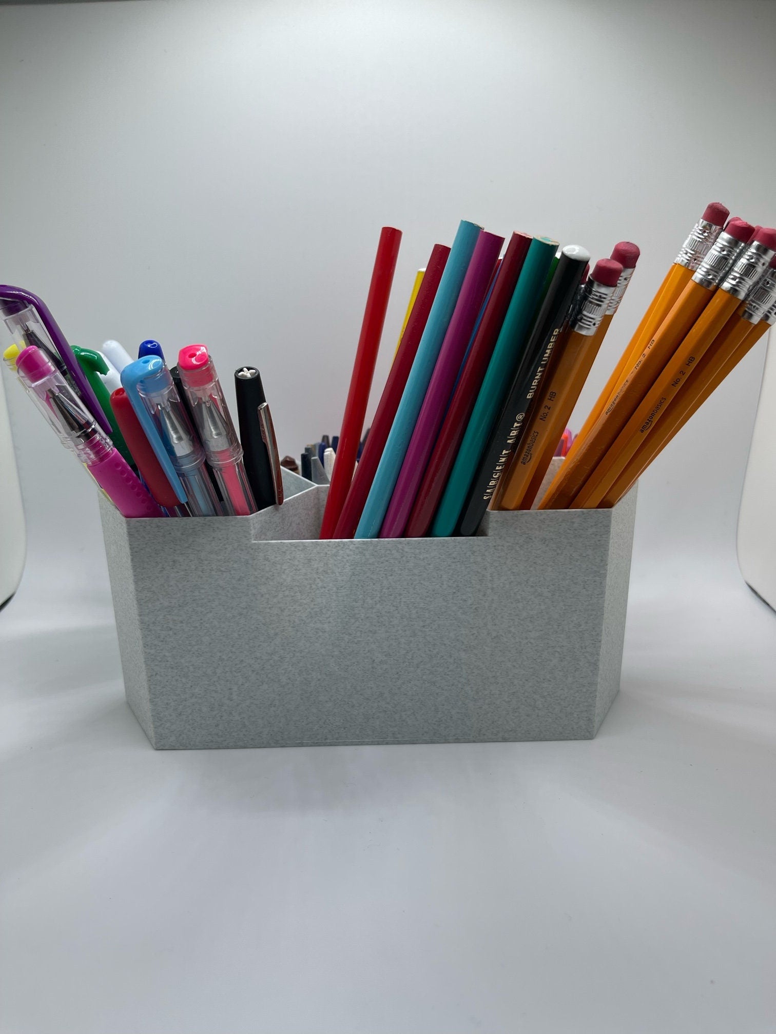 Office desk pen holder, desk organization, office decor, pencil holder, school supply organization, desk set, home office, office supplies