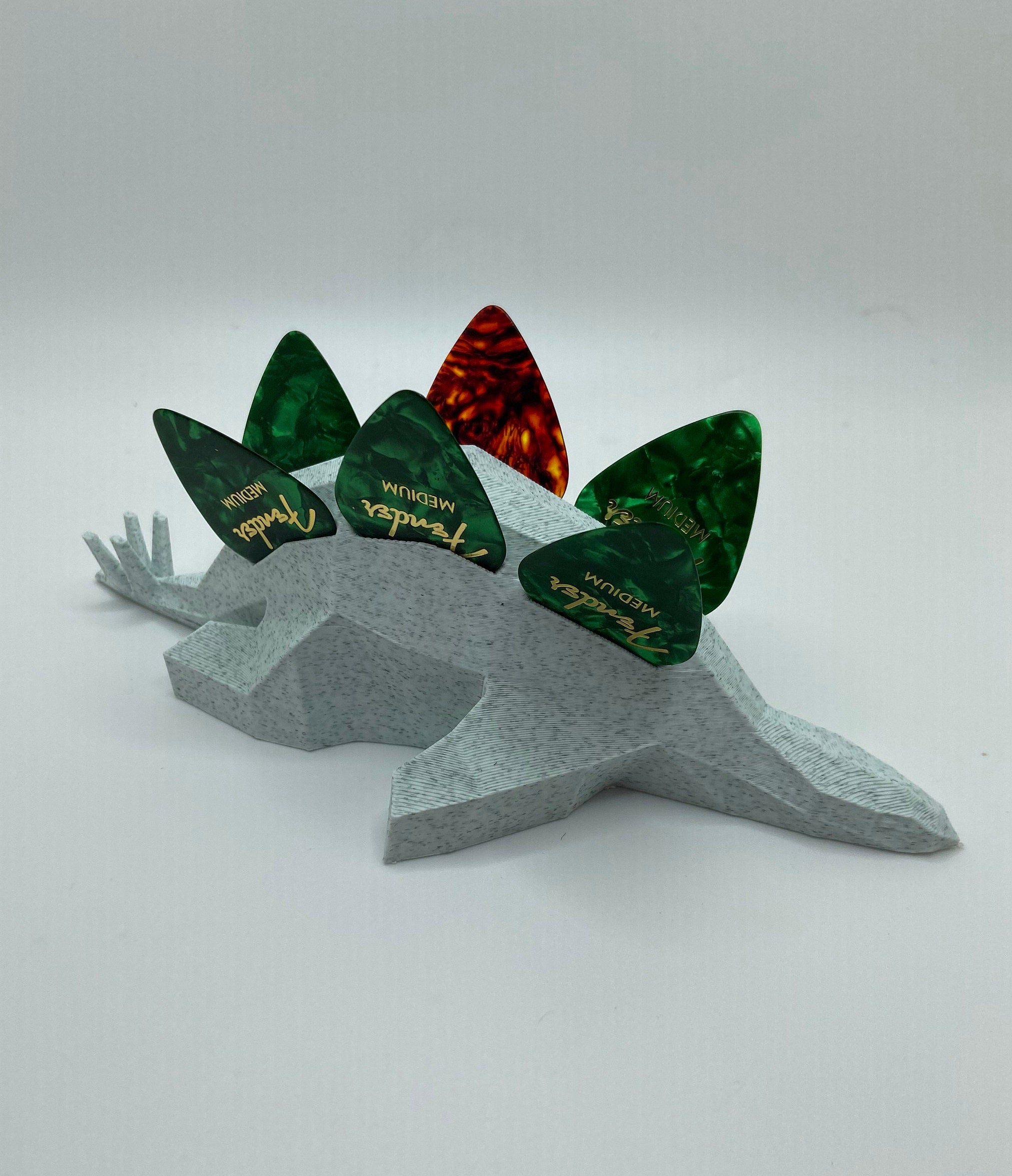 Guitar Pick Holder, Dinosaur, Stegosaurus, Gift for Musician, Husband, Guitar Accessories, Pick Stand, Pick Display