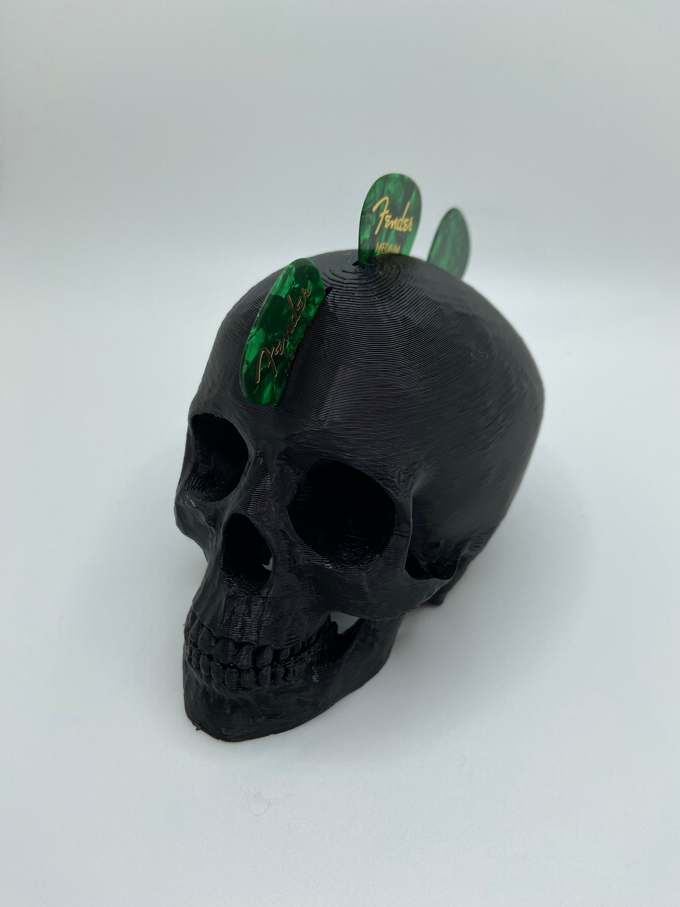 Mohawk Skull Pick Holder, Guitar Accessories, Gift for Musicians, Jazz Pick, Bass Pick, Plectrum Holder, Pick Display, Guitar Pick